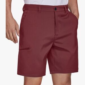Puli Men's Washed Red Golf Shorts